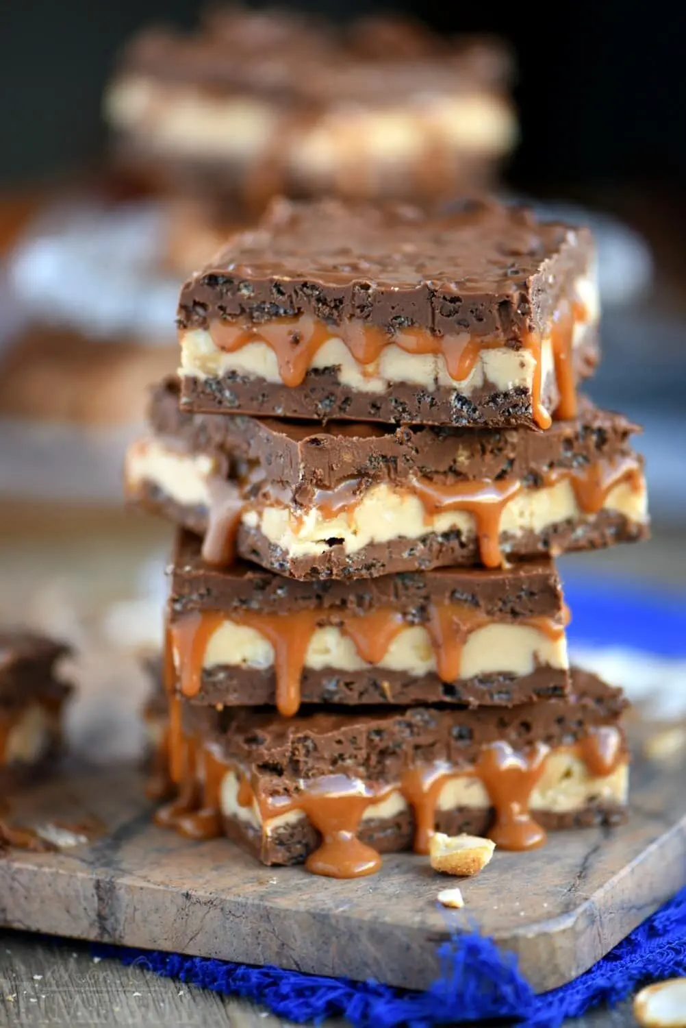 No-Bake Peanut Caramel Crunch Bars Recipe | PEBBLES cereal