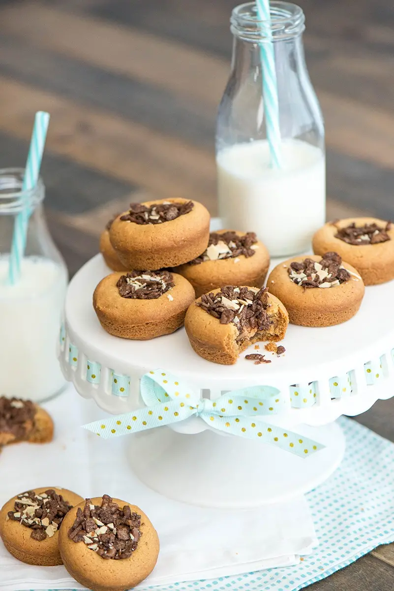 Peanut Butter Chocolate Cookie Cups Recipe | PEBBLES cereal