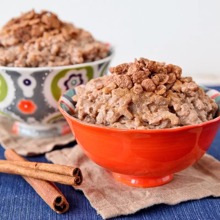Café and Cocoa PEBBLES™ Rice Pudding