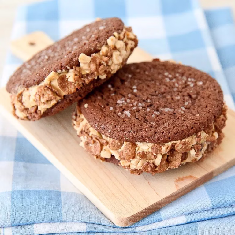 Chocolate Toffee Ice Cream Sandwiches