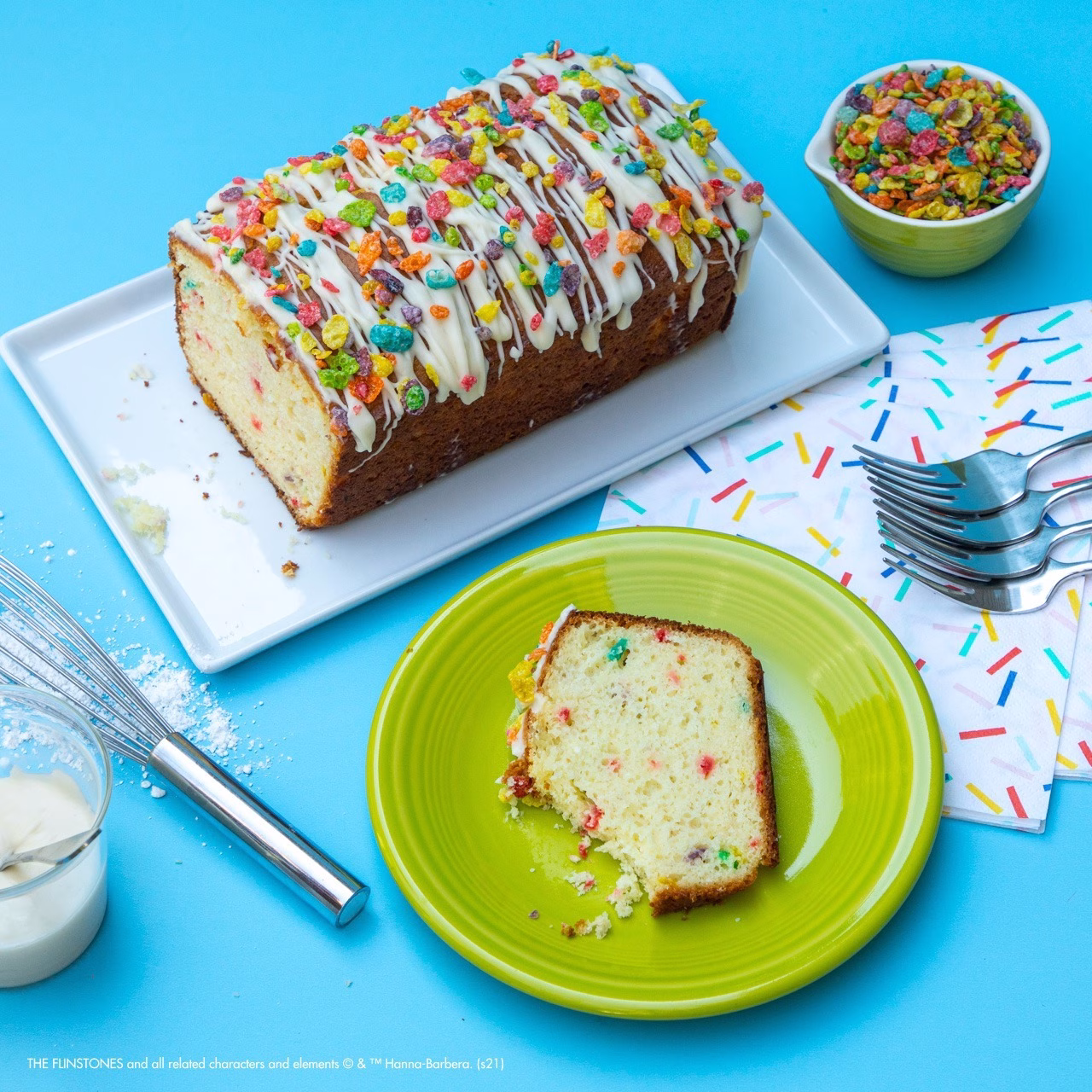 Fruity PEBBLES™ Cake Bread Recipe