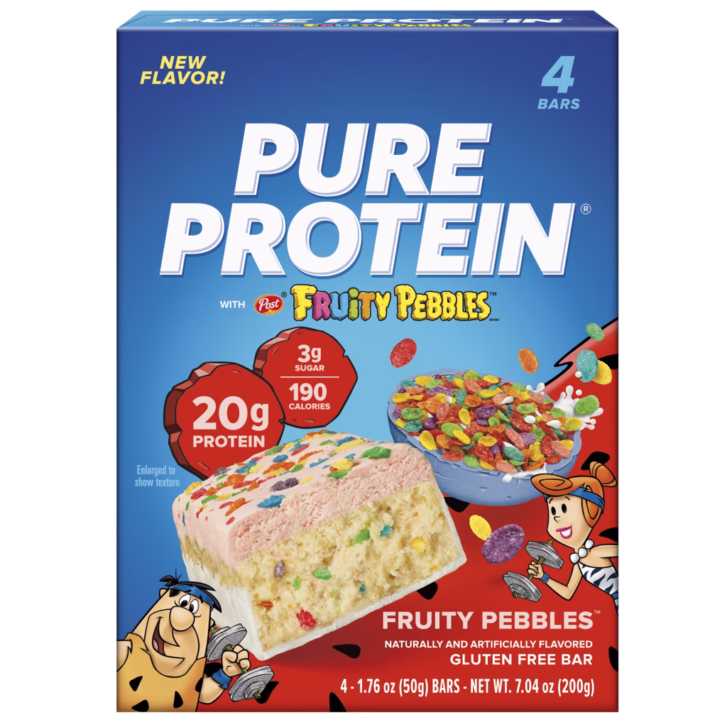 Pure Protein Fruity PEBBLES bar box