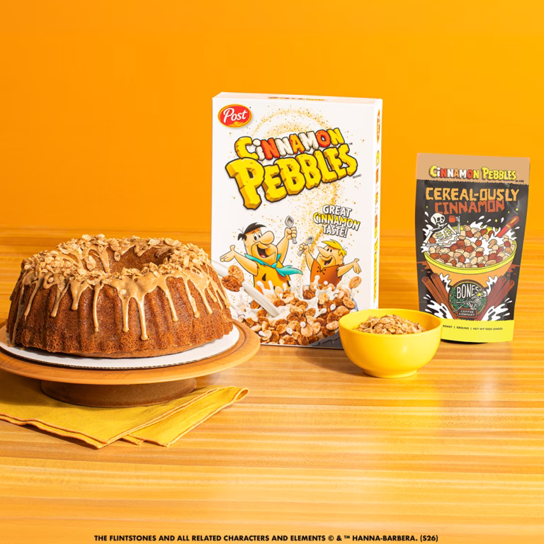 Cinnamon PEBBLES Cereal-ously Cinnamon Bones Coffee Coffee Cake