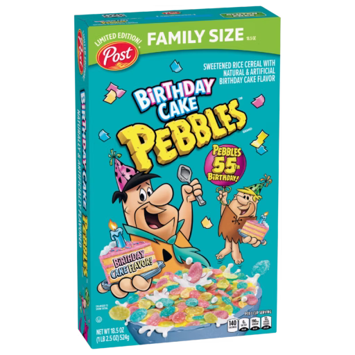 Birthday Cake Pebbles Family Size